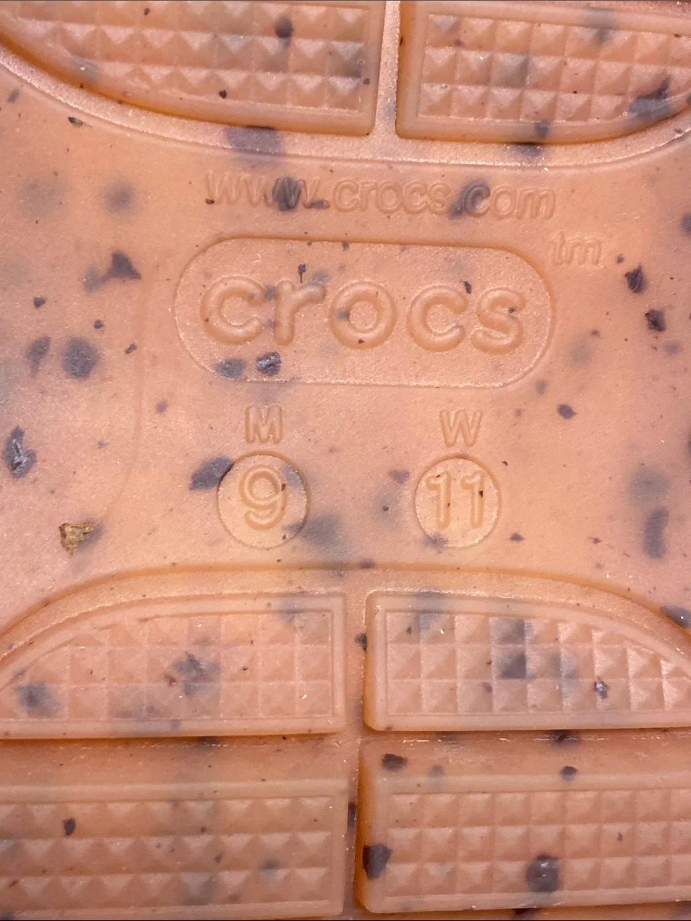 Crocs  Mega Crush Clogs Almond Tint/Muti Color Vegan Construction  M 9/W 11